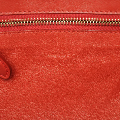 Celine Smooth Calfskin Micro Luggage Red 6 of 7
