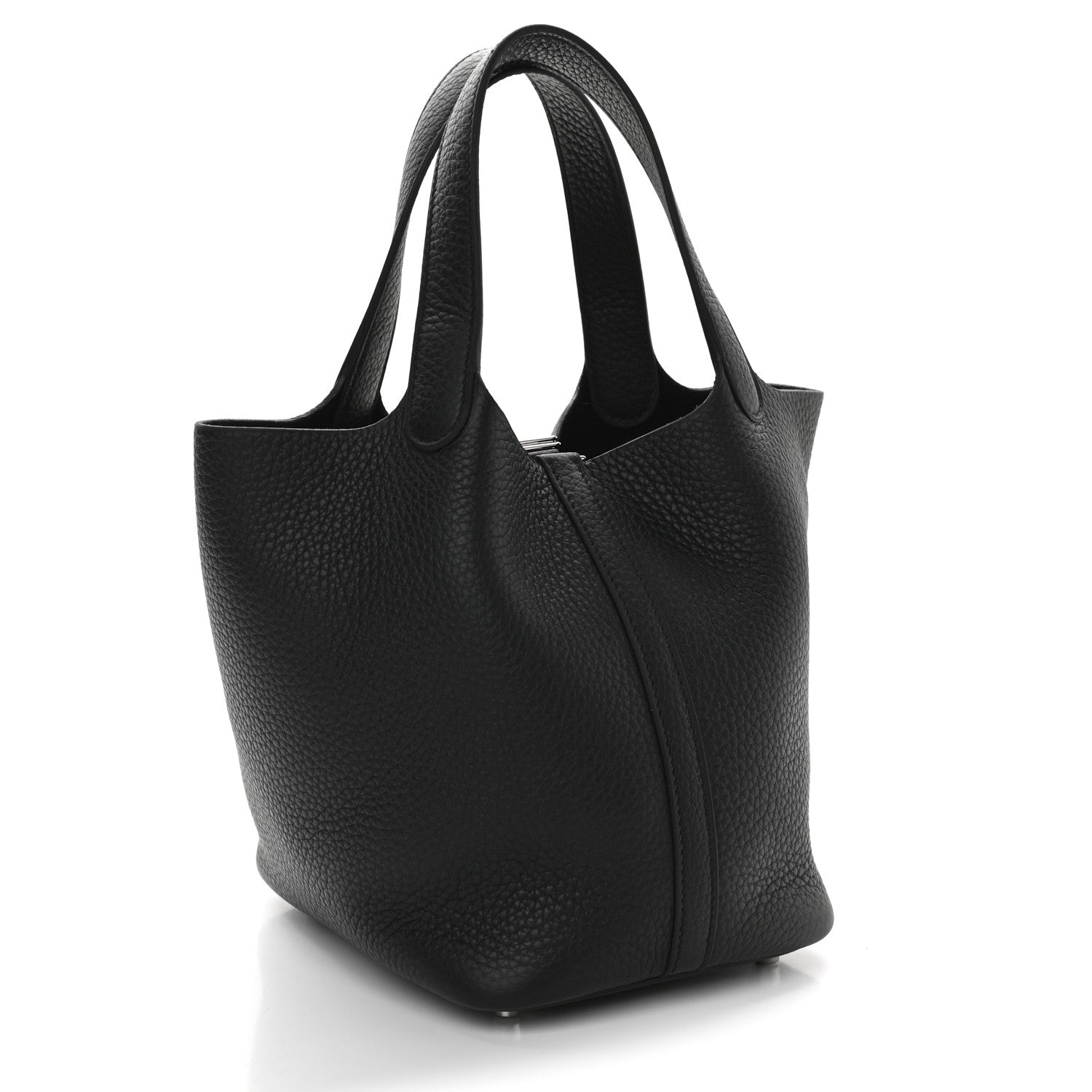 Hermes Taurillon Clemence Picotin Lock 18 PM Black 3 of 9