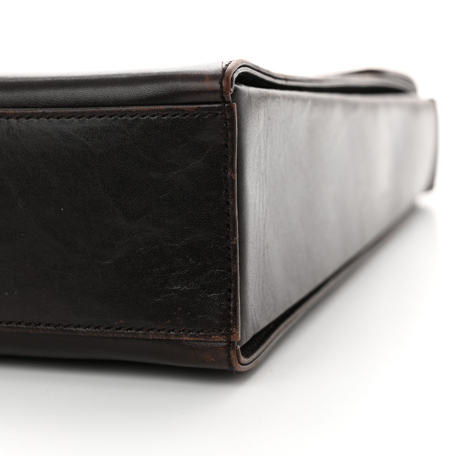 Prada Vitello Smalt Shoulder Bag Ebano 9 of 16