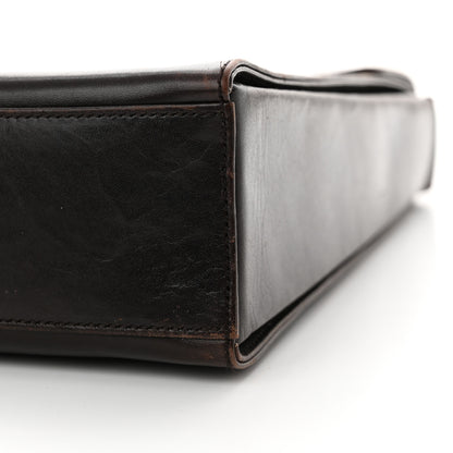 Prada Vitello Smalt Shoulder Bag Ebano 9 of 16