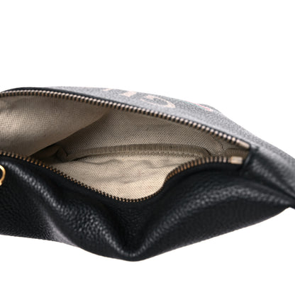 Gucci Grained Calfskin Small Logo Belt Bag Black 5 of 13
