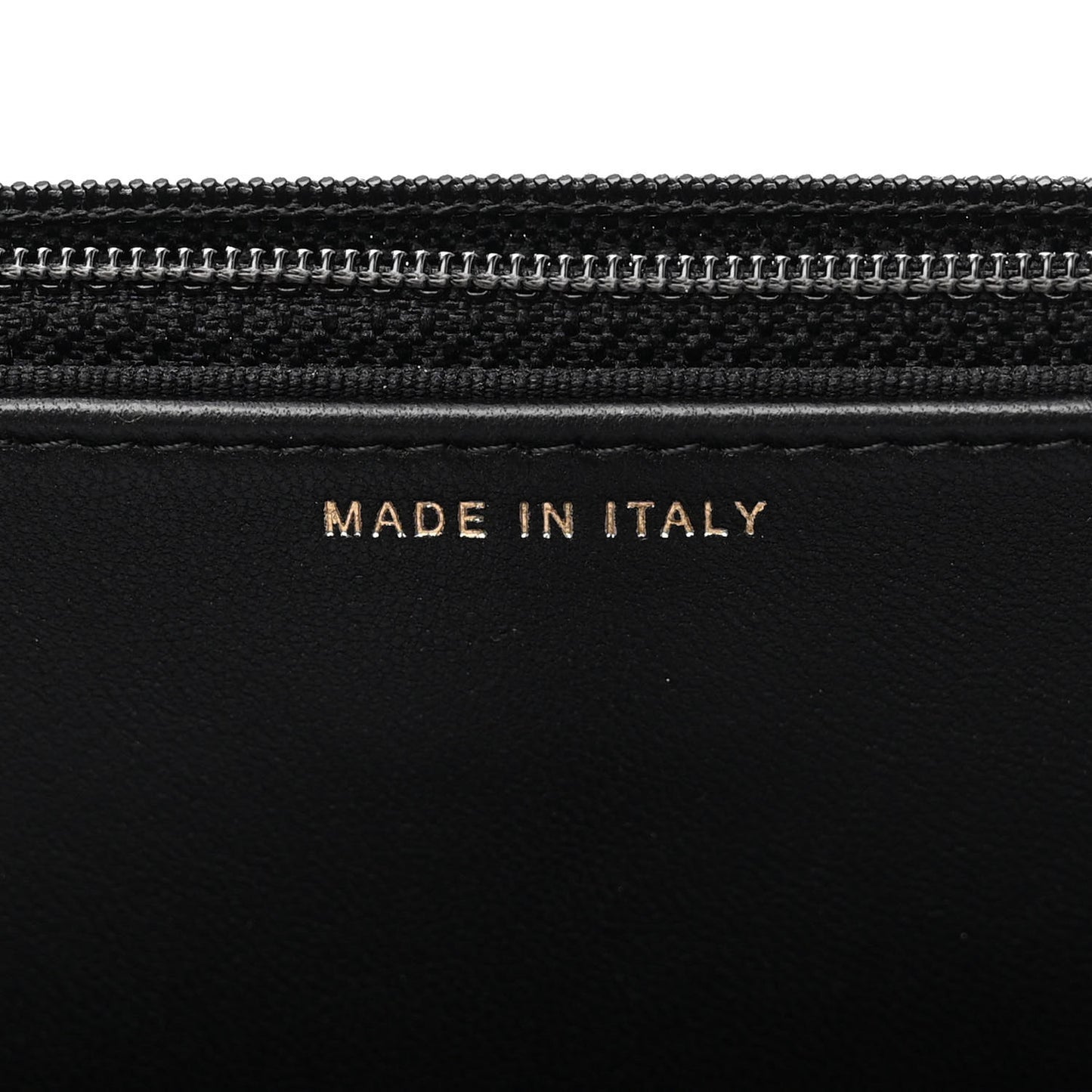 Lambskin Quilted Pearl Wallet On Chain WOC Black