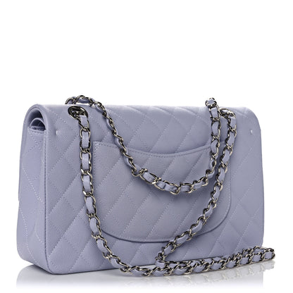 Chanel Caviar Quilted Medium Double Flap Light Purple 3 of 11