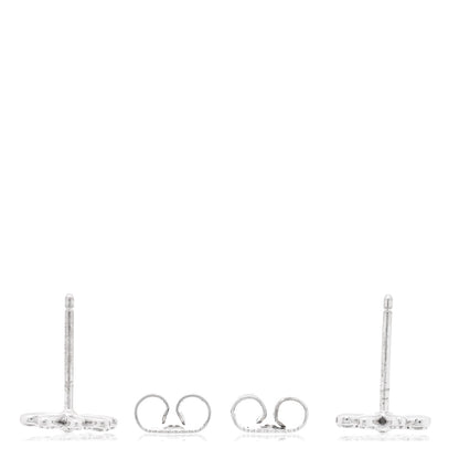 Tiffany 18k White Gold Diamond Daisy Earrings 3 of 4