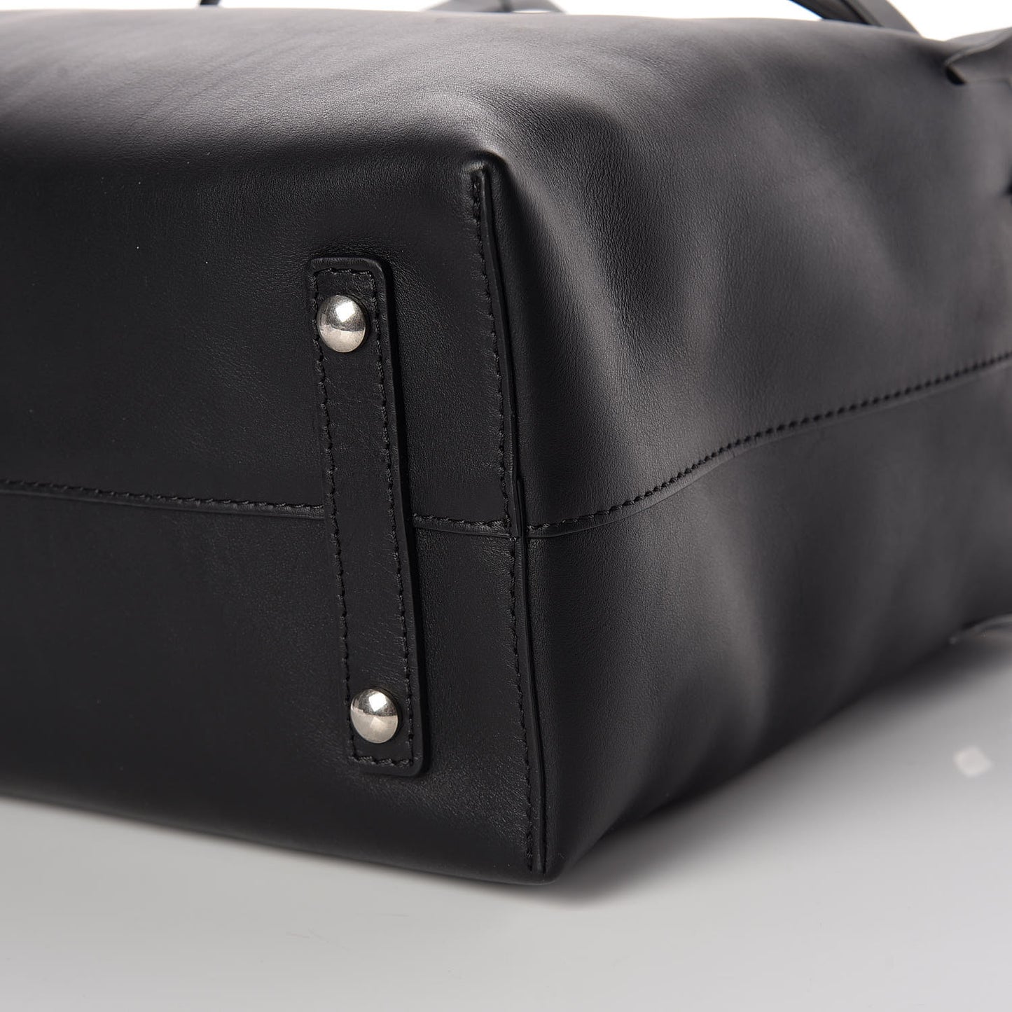 Soft Smooth Calfskin Medium Tote Black