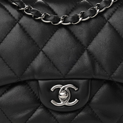 Chanel Lambskin Quilted Mini Chanel 3 Flap Black 11 of 11