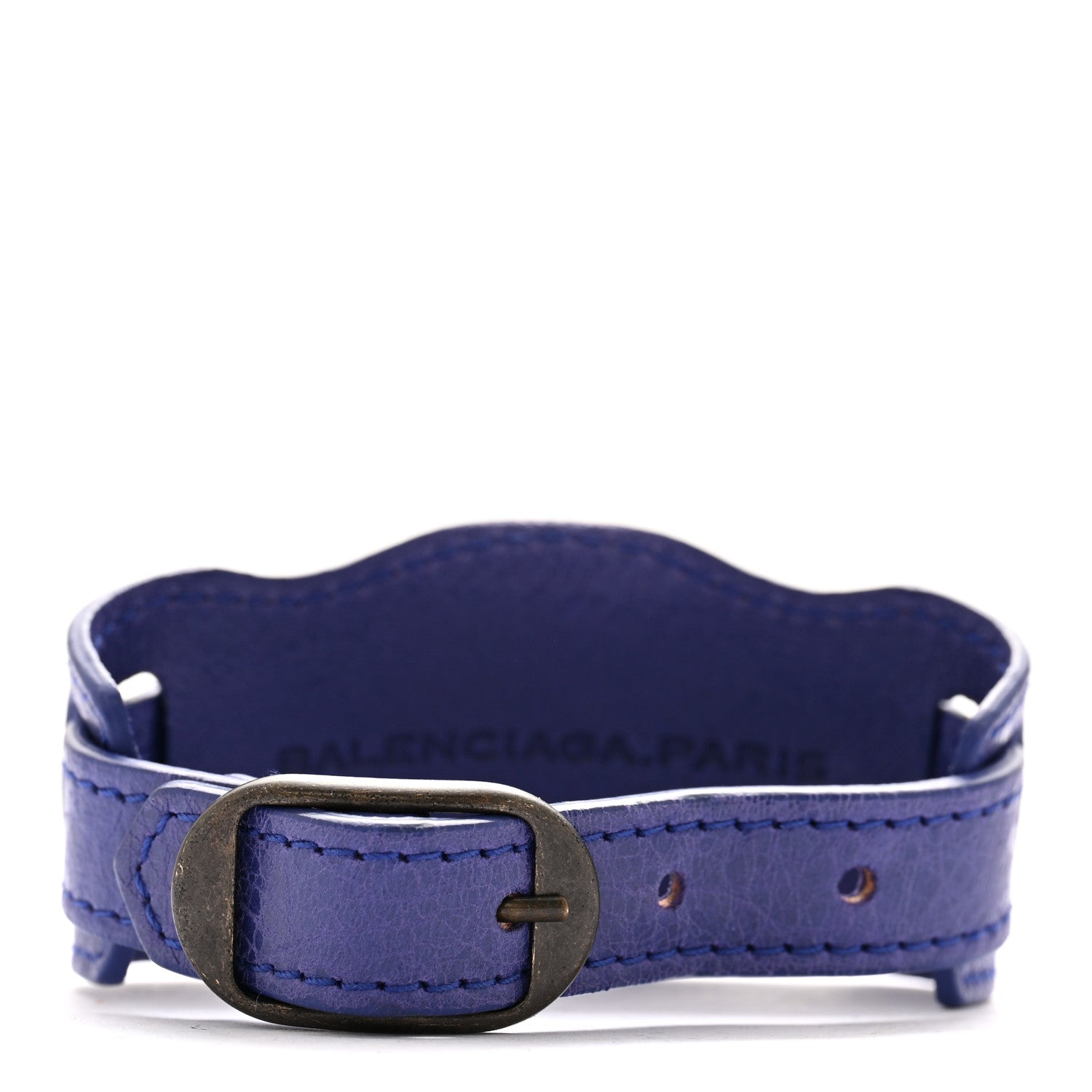 Balenciaga Agneau Arena Classic Hardware Bracelet M Bleu Lavande 3 of 6