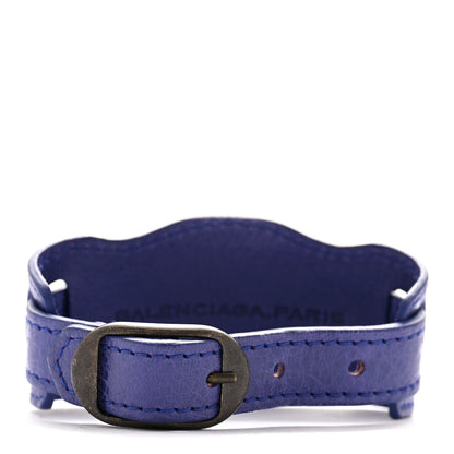 Balenciaga Agneau Arena Classic Hardware Bracelet M Bleu Lavande 3 of 6