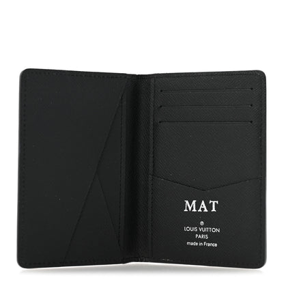 Louis Vuitton Epi Monogram Eclipse Pocket Organizer Black 5 of 8