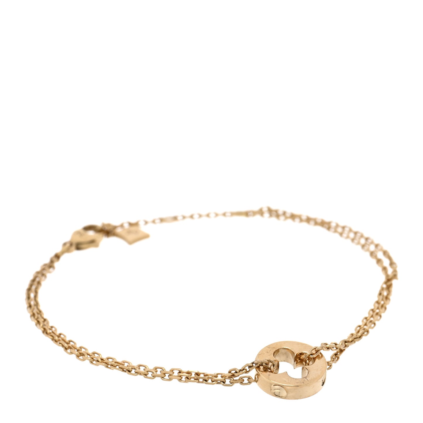 18K Yellow Gold Empreinte Chain Bracelet