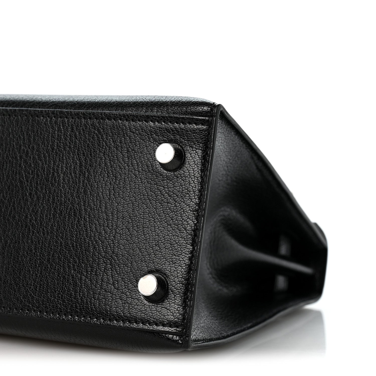 Hermes Chevre Chamkila Kelly Sellier 25 Black 8 of 9