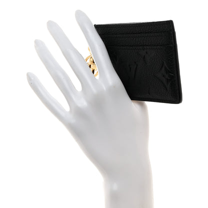 Louis Vuitton Empreinte Monogram LV Charms Card Holder Black 2 of 6