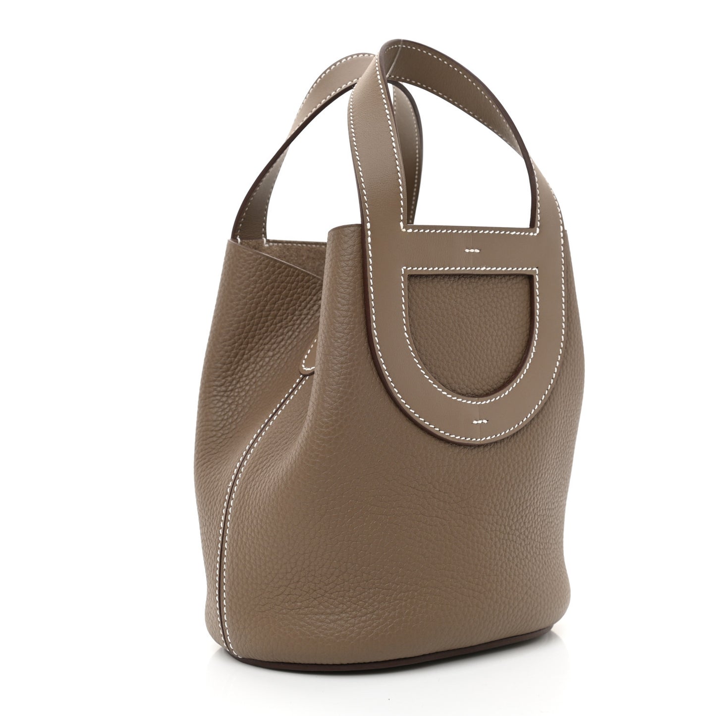Taurillon Clemence Swift In-The-Loop 18 Bag Etoupe