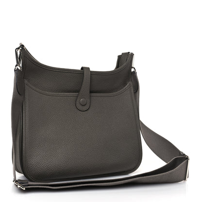 Hermes Taurillon Clemence Evelyne III PM Gris Asphalte 3 of 9