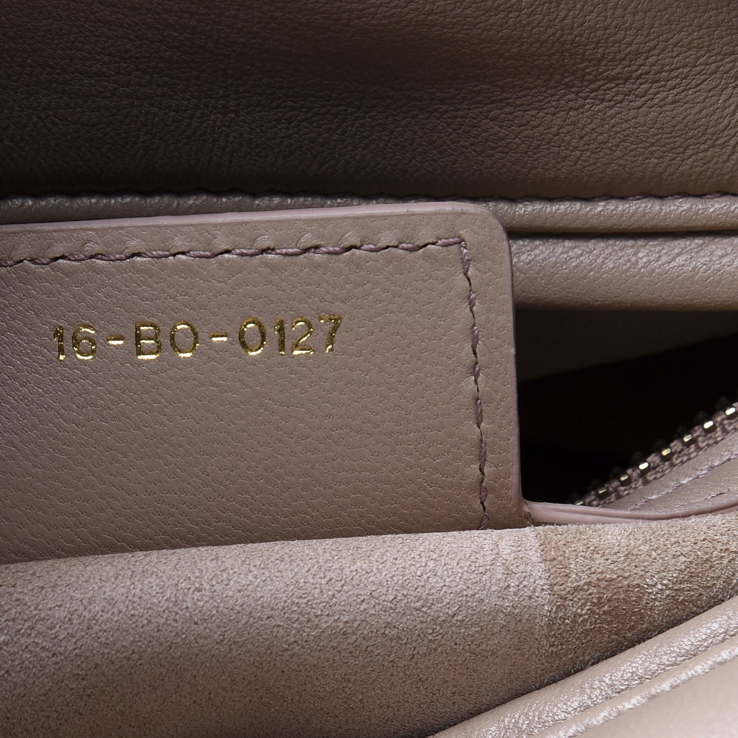 Calfskin Cannage Studded Medium Supple Lady Dior Metallic Beige