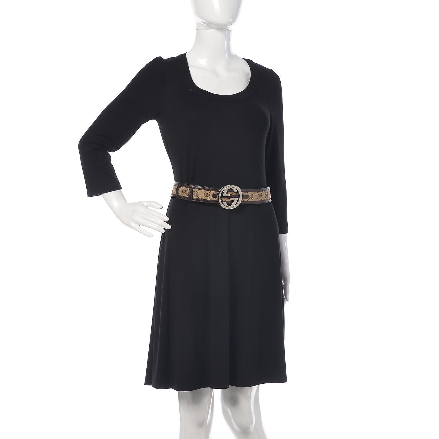 Gucci Monogram Interlocking G 40mm Belt 90 36 Dark Brown 2 of 7