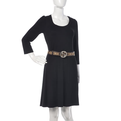 Gucci Monogram Interlocking G 40mm Belt 90 36 Dark Brown 2 of 7