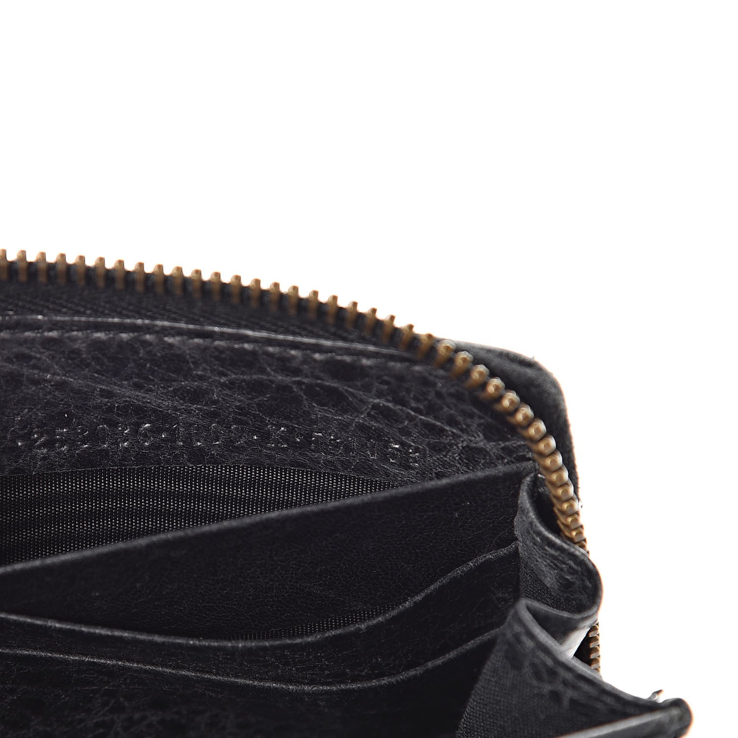 Balenciaga Agneau Classic Hardware Continental Zip Around Wallet Black 8 of 14