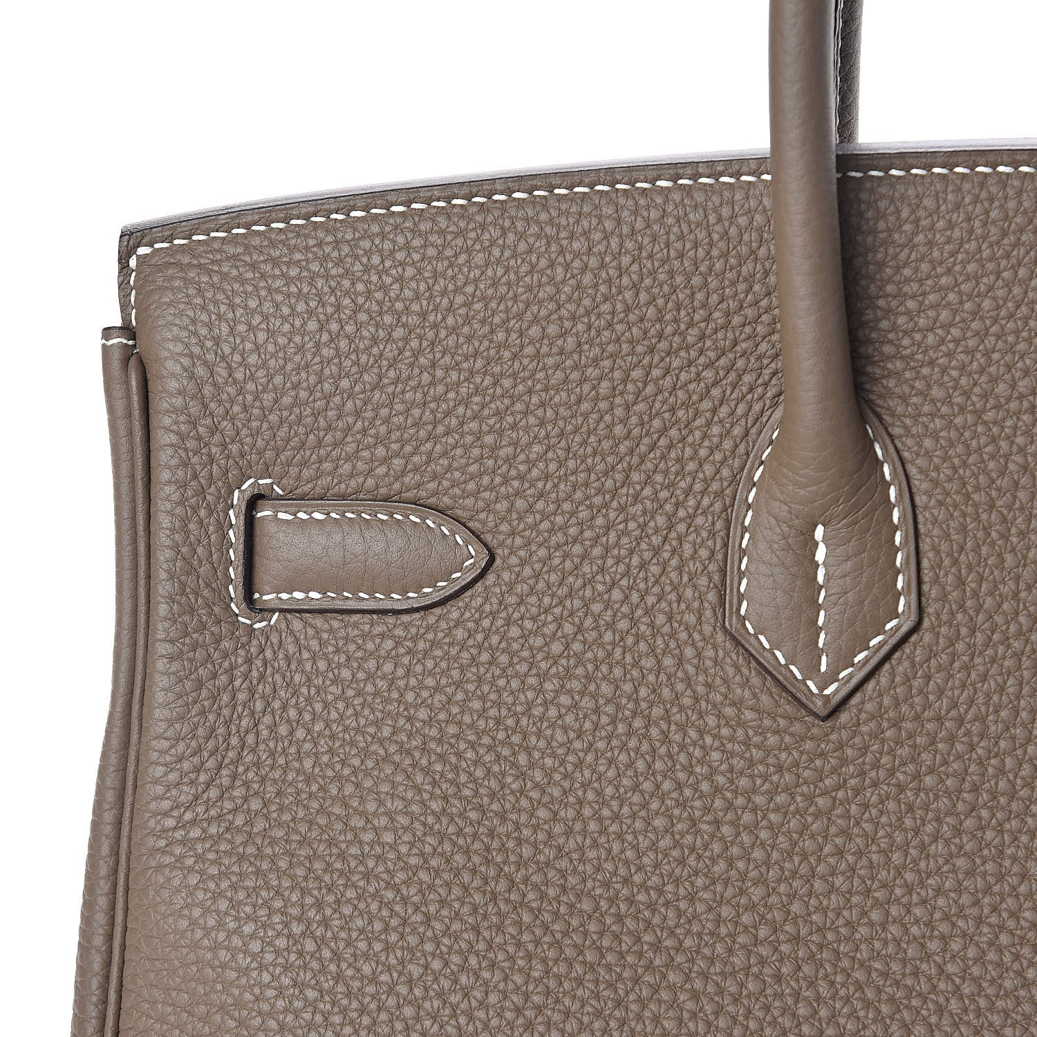 Hermes Taurillon Clemence Birkin 35 Etoupe 29 of 31