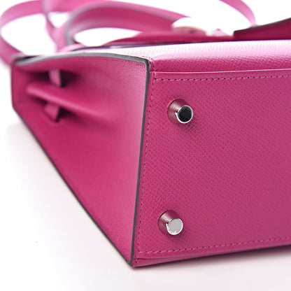 Hermes Epsom Kelly Sellier 25 Rose Pourpre 6 of 41