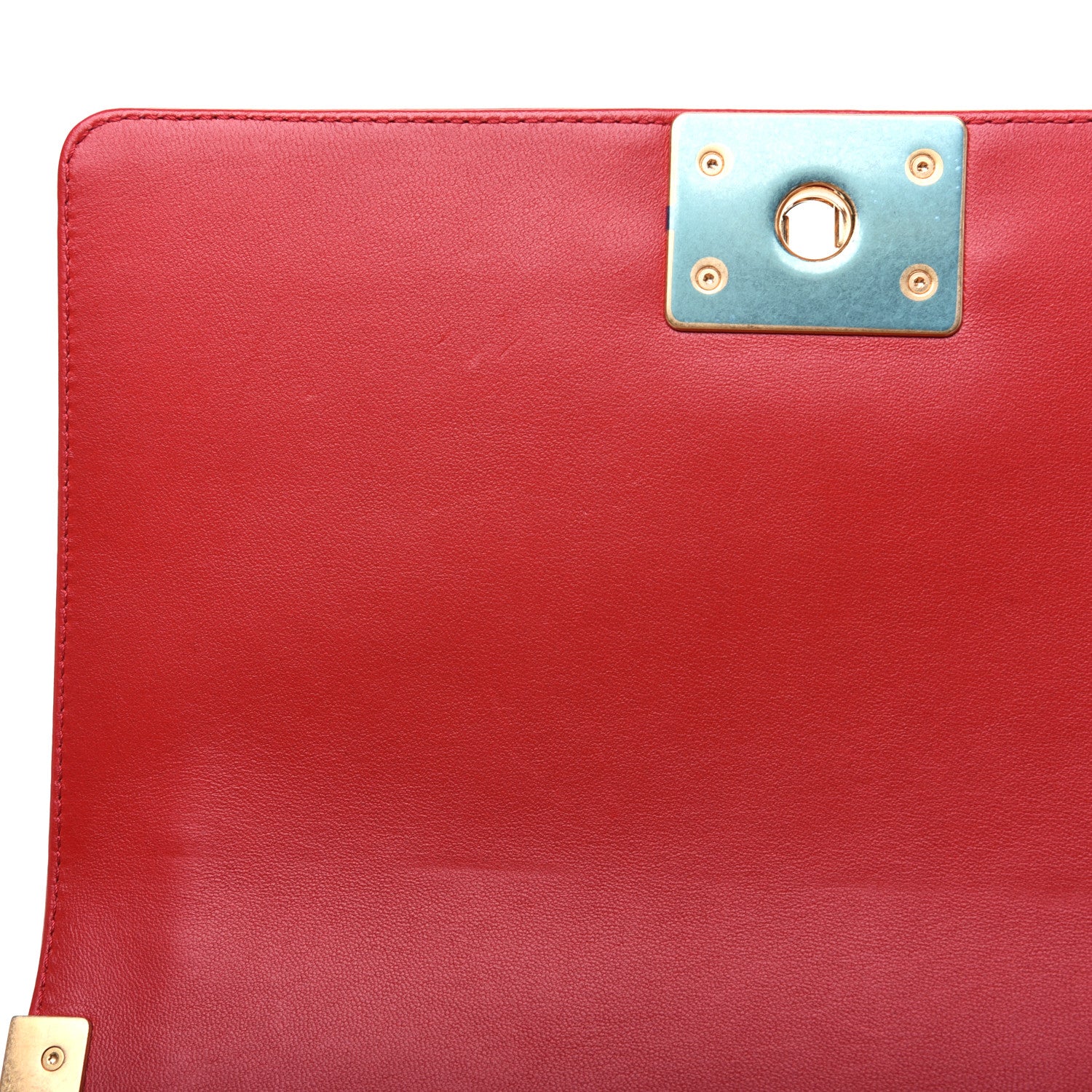 Chanel Lambskin Quilted Medium Boy Flap Red 13 of 17