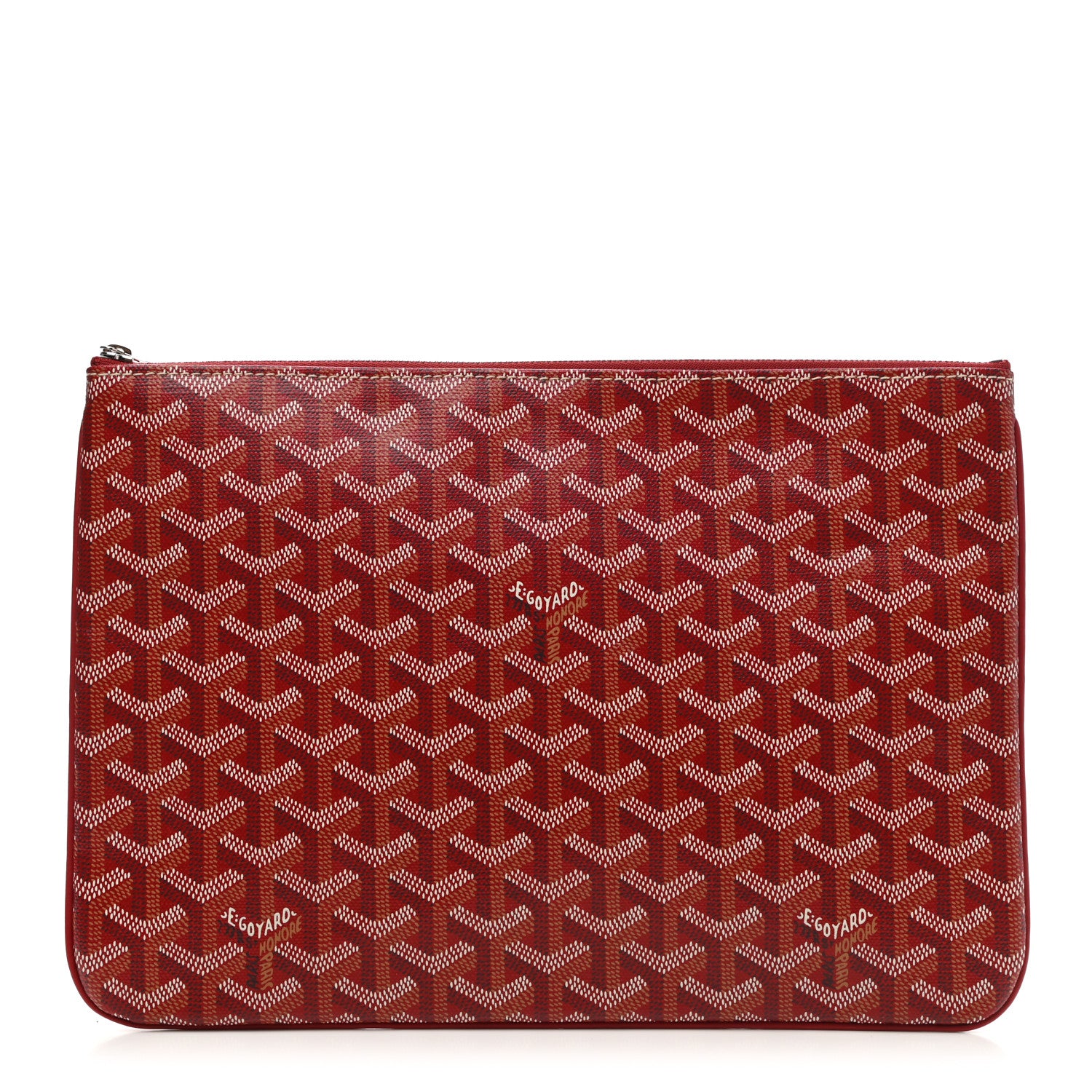 Goyard Goyardine Senat Pochette MM Red 2 of 16