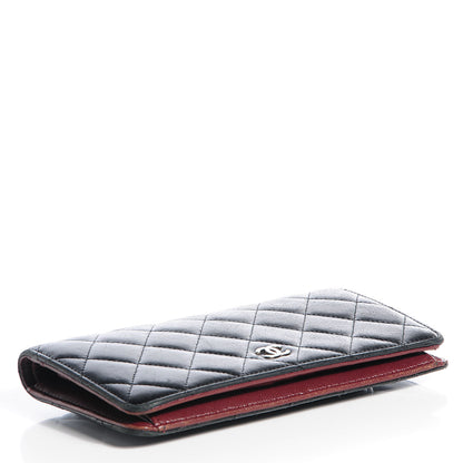 Chanel Lambskin Quilted Yen Wallet Black 4 of 8