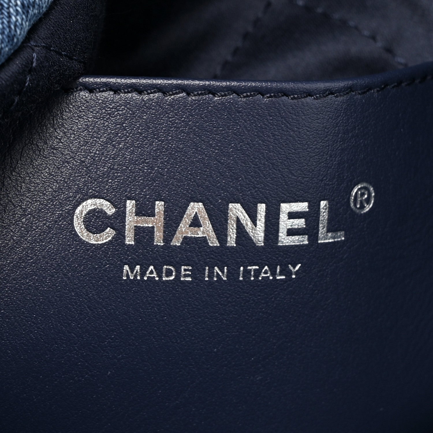 Chanel Denim Stitched Quilted Mini Chanel 22 Blue 6 of 11