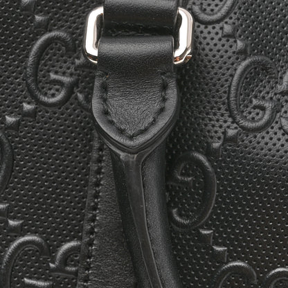Gucci Calfskin GG Tennis Embossed Briefcase Black 11 of 13