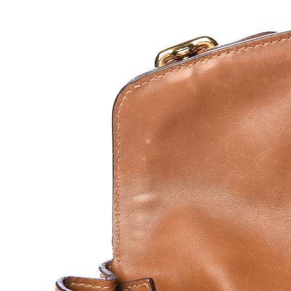 Prada Tessuto Nylon Calfskin Shoulder Bag Brown 9 of 30