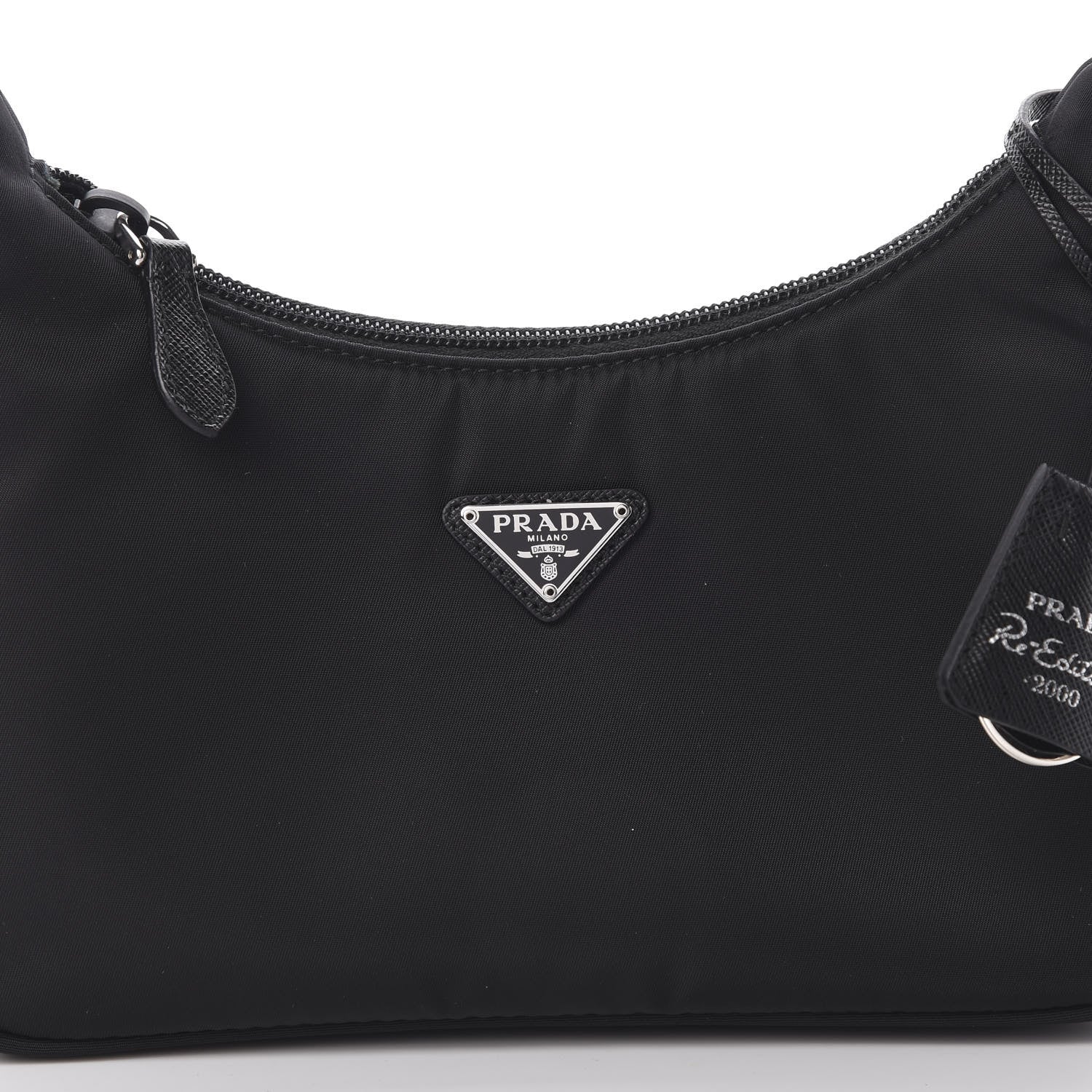 Prada Tessuto Nylon Mini Re-Edition 2000 Bag Black 8 of 11
