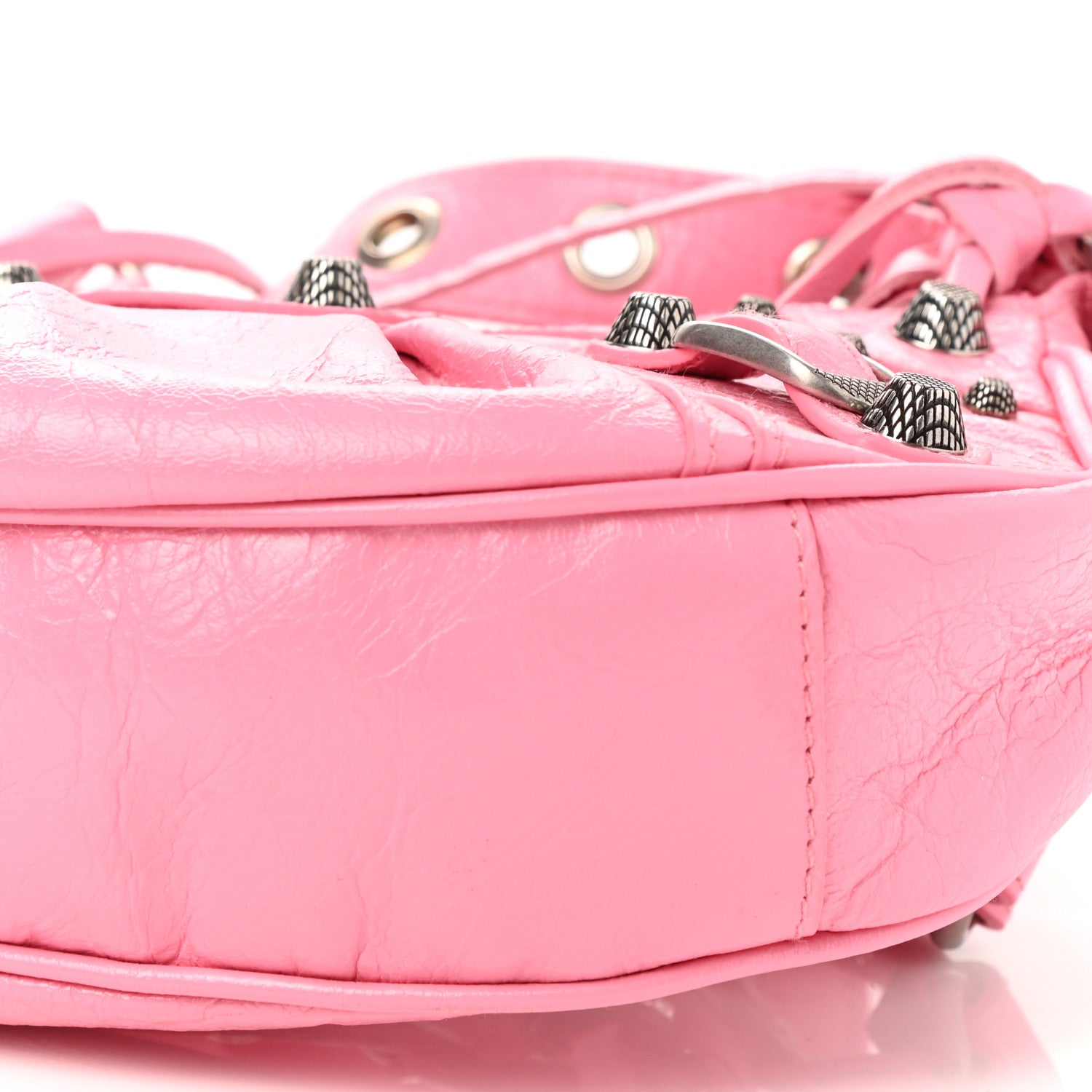 Balenciaga Agneau Arena Le Cagole Shoulder Bag XS Sweet Pink 10 of 10