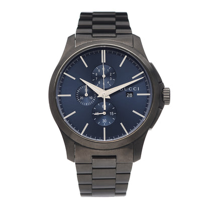 Gucci PVD Stainless Steel 44mm G-Timeless Chronograph Quartz Watch Blue 1 of 6