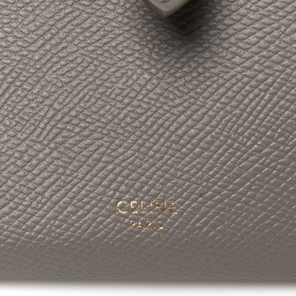 Celine Grained Calfskin Medium Multifunction Strap Wallet Pebble 6 of 7