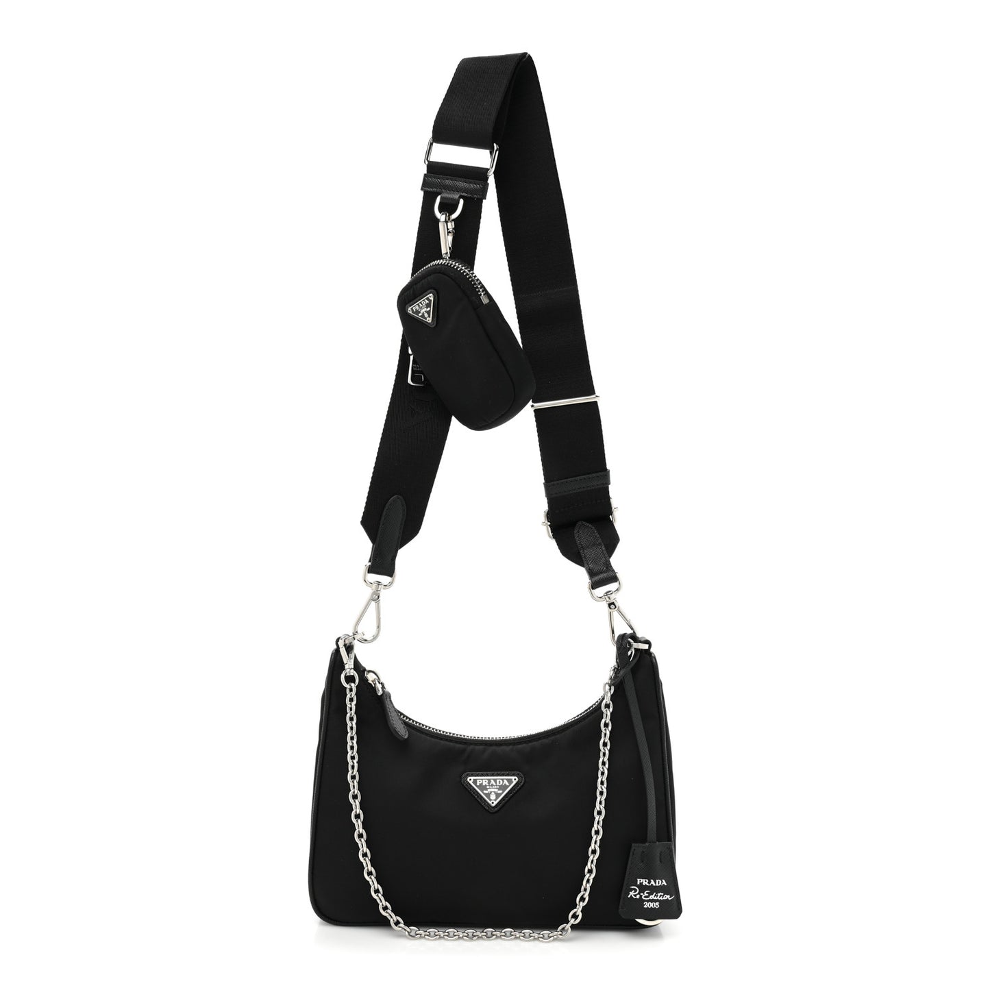 Nylon Re-Edition 2005 Shoulder Bag Black