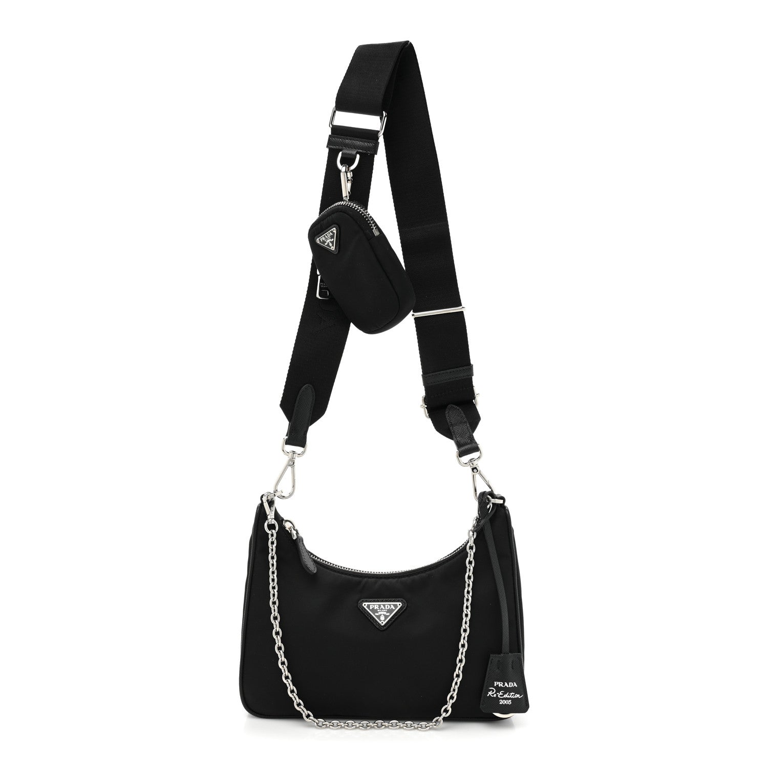 Prada Nylon Re-Edition 2005 Shoulder Bag Black 1 of 8