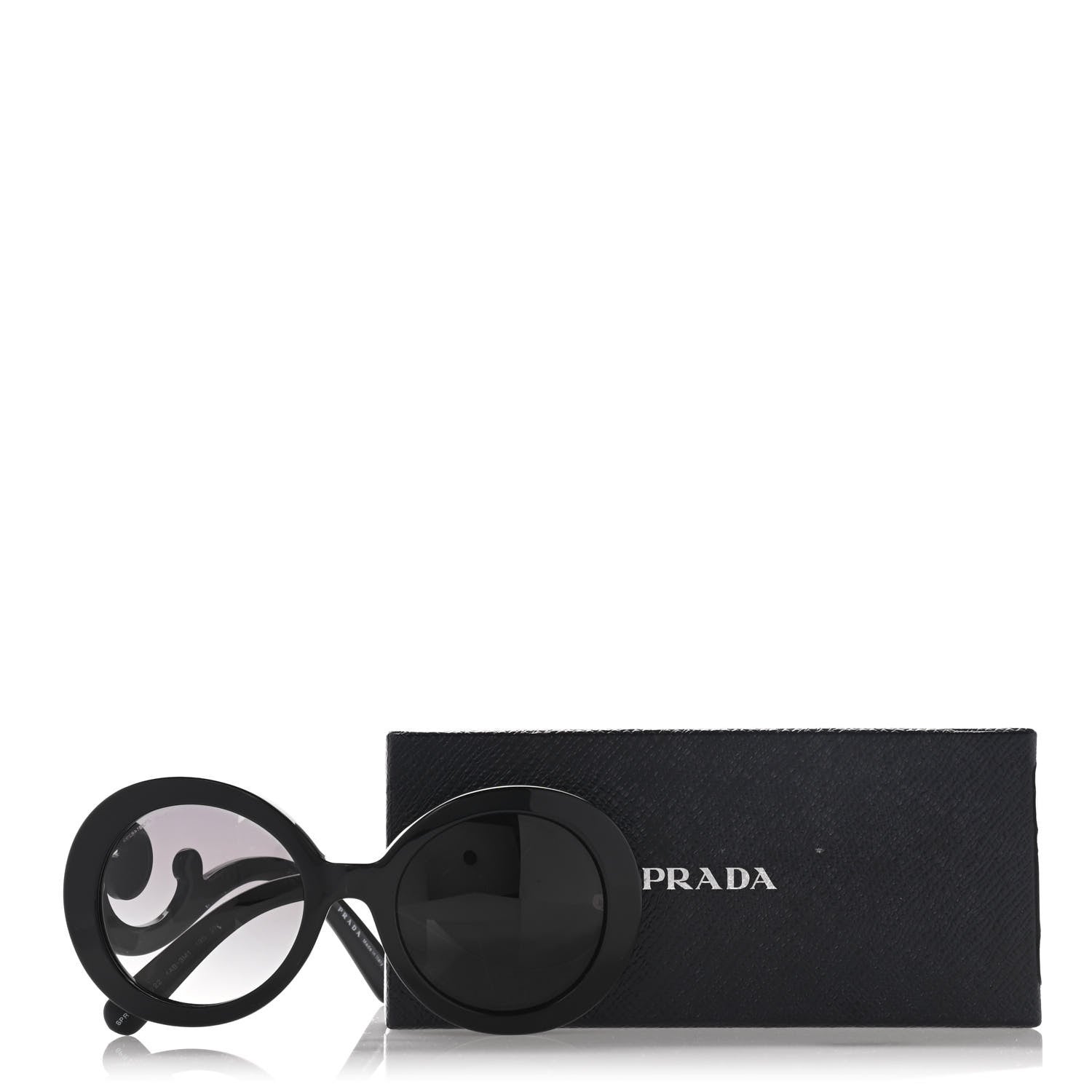 Prada Baroque Sunglasses SPR 27N Black 11 of 11
