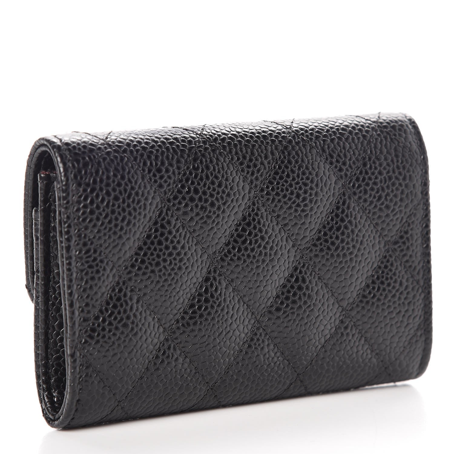 Chanel Caviar Quilted Flap Card Holder Black 3 of 9