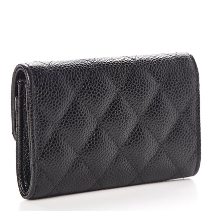 Chanel Caviar Quilted Flap Card Holder Black 3 of 9