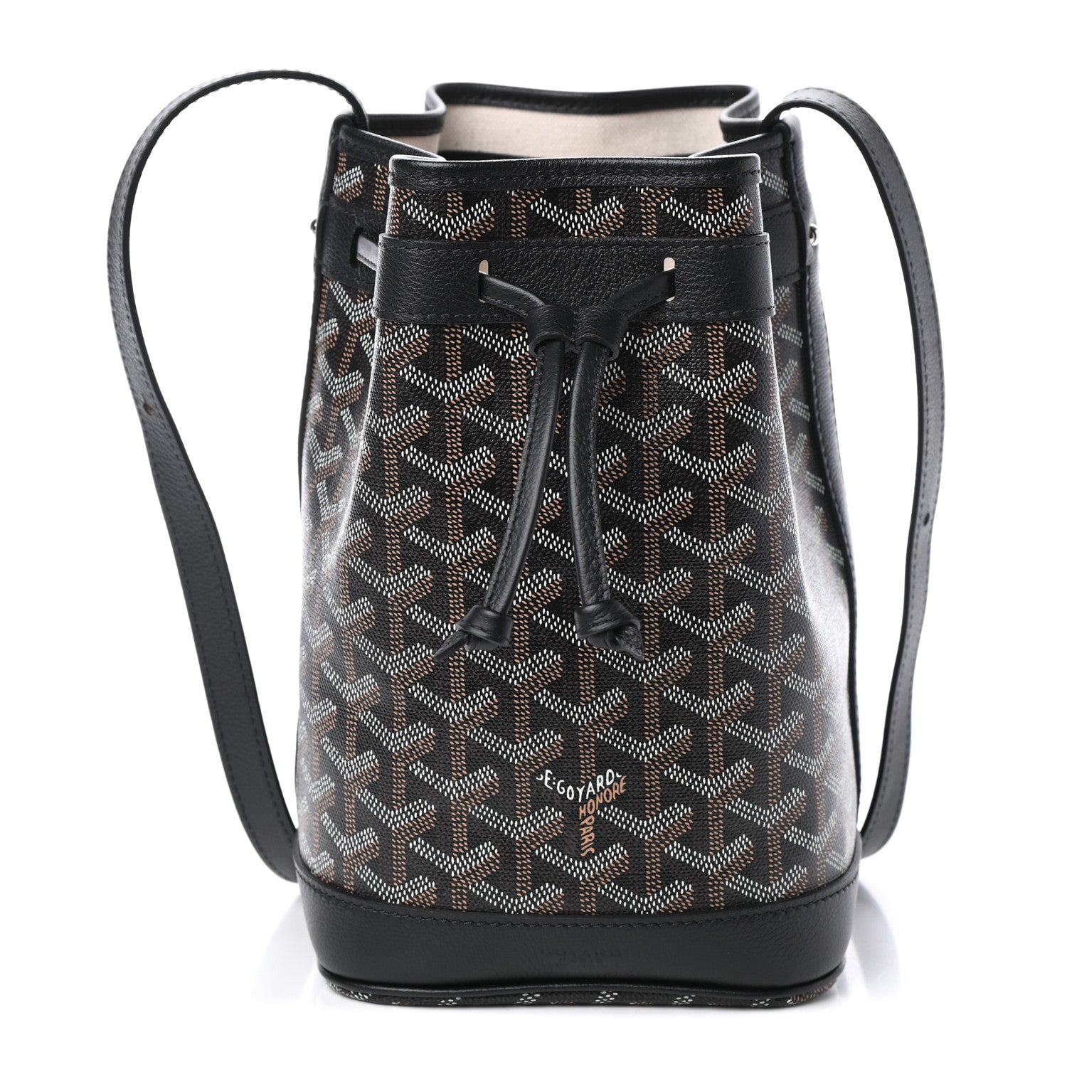 Goyard Goyardine Petit Flot Bucket Bag PM Black 1 of 9