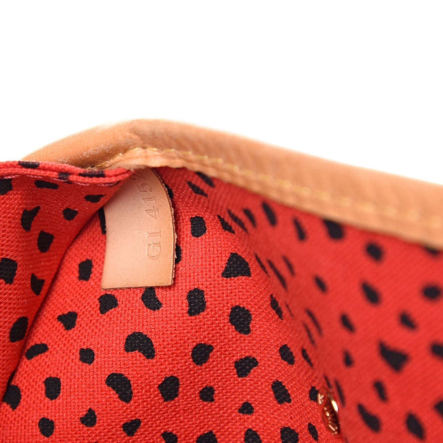 Monogram Kusama Waves Neverfull MM Red