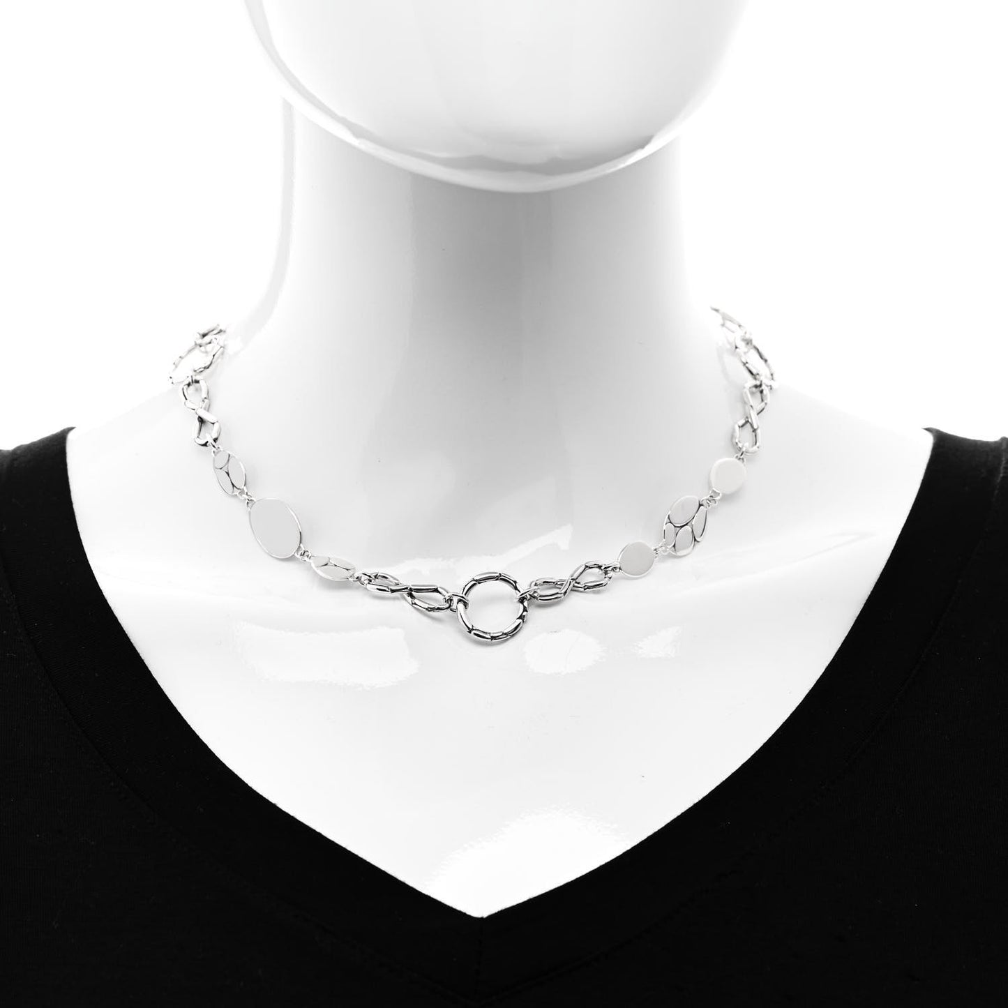 Sterling Silver Kali Round-Link Infinity Necklace