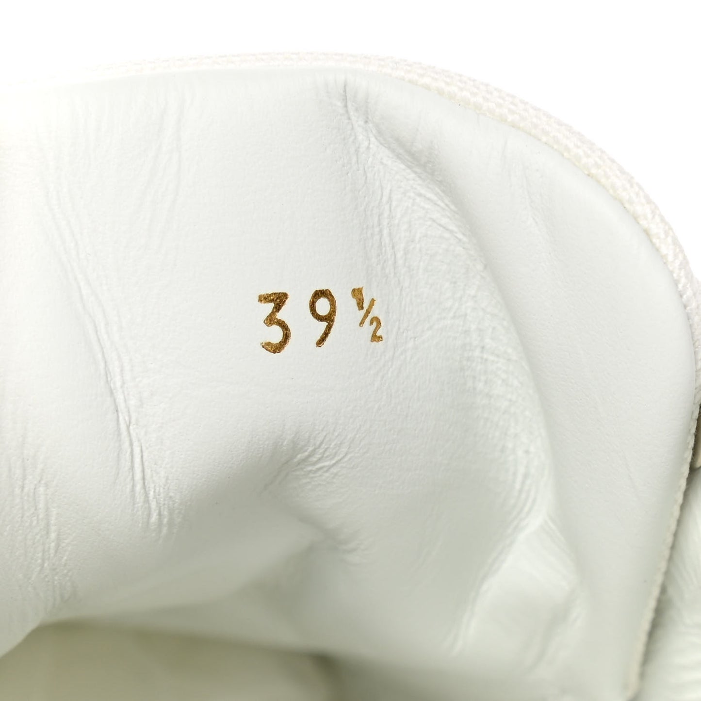 Toile Calfskin Simplerui Flat Sneakers 39.5 White