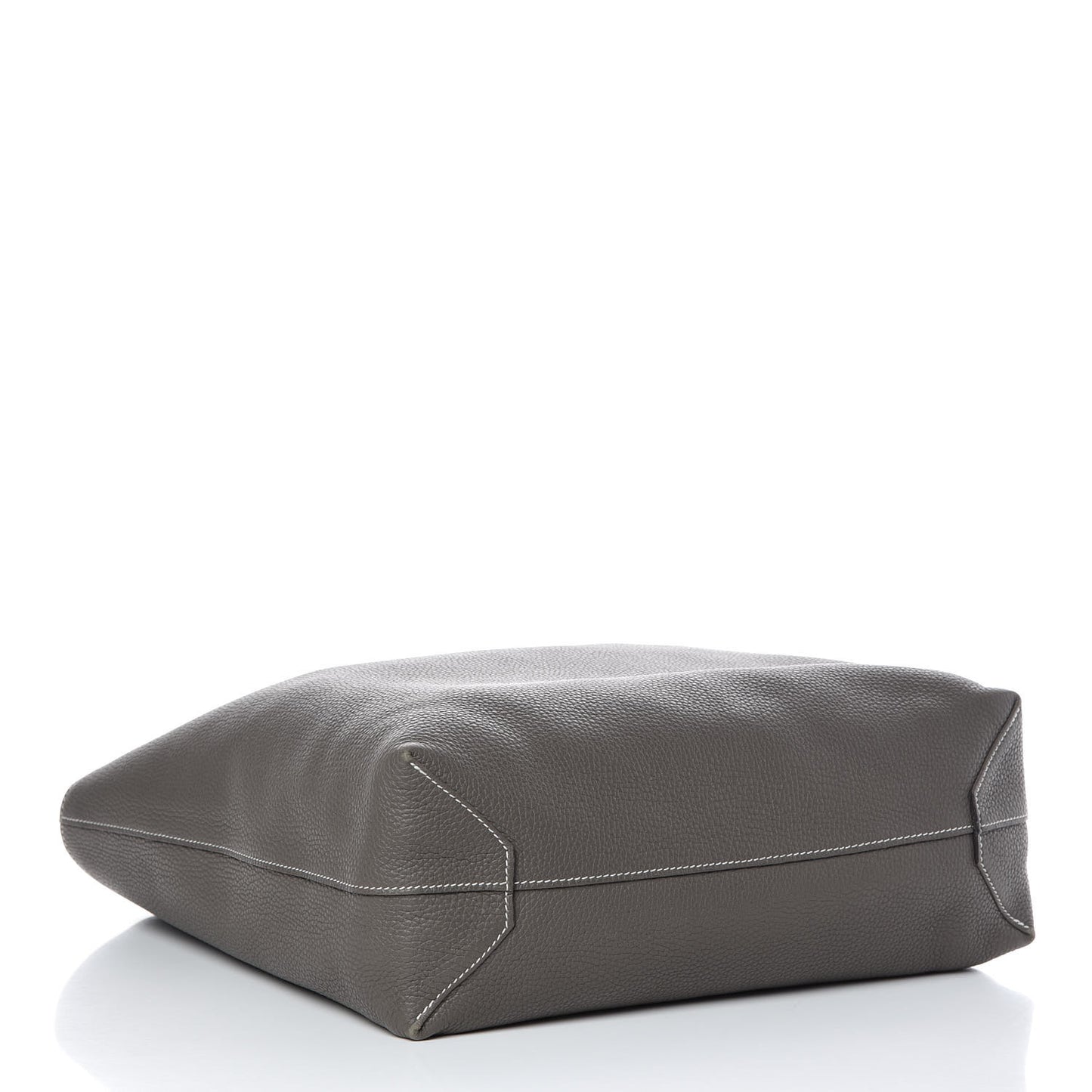 Taurillon Clemence Double Sens 36 Reversible Tote Etain Beton