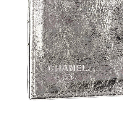 Chanel Metallic Aged Calfskin Quilted Reissue Long Flap Wallet Light Silver 7 of 11