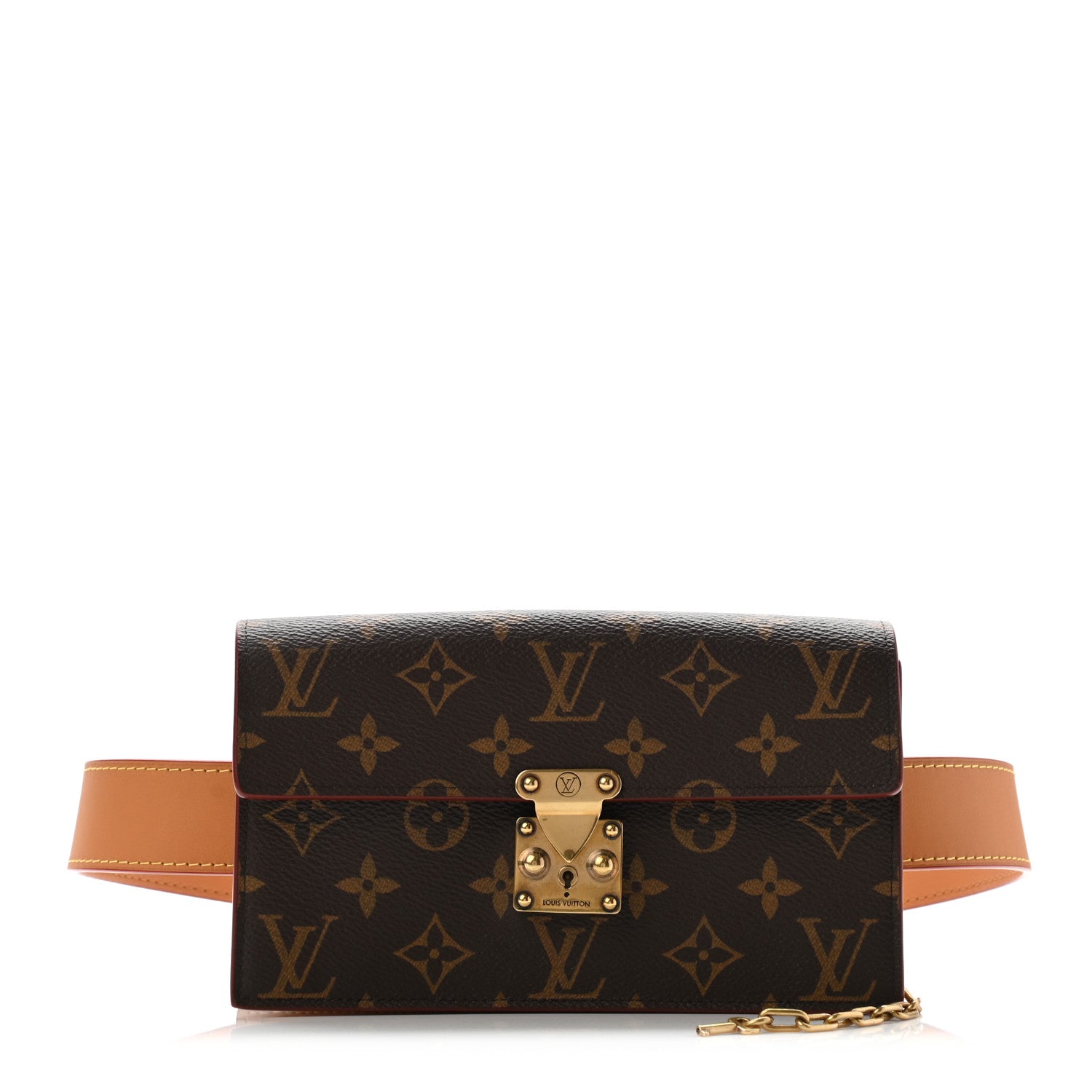 Louis Vuitton Monogram S Lock Belt Pouch MM 1 of 17