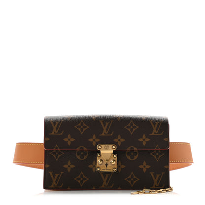 Louis Vuitton Monogram S Lock Belt Pouch MM 1 of 17