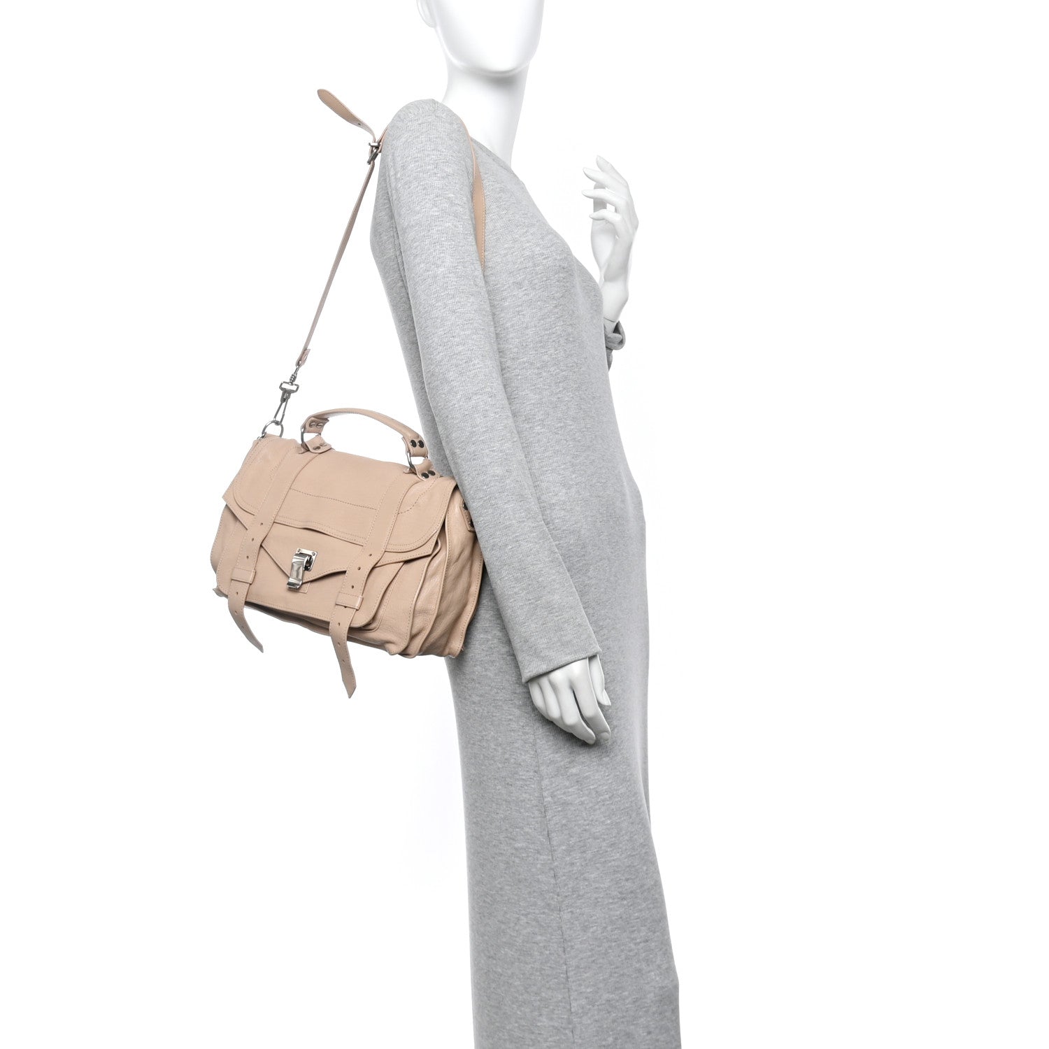 Proenza Schouler Lambskin Medium PS1 Satchel Nude 2 of 10