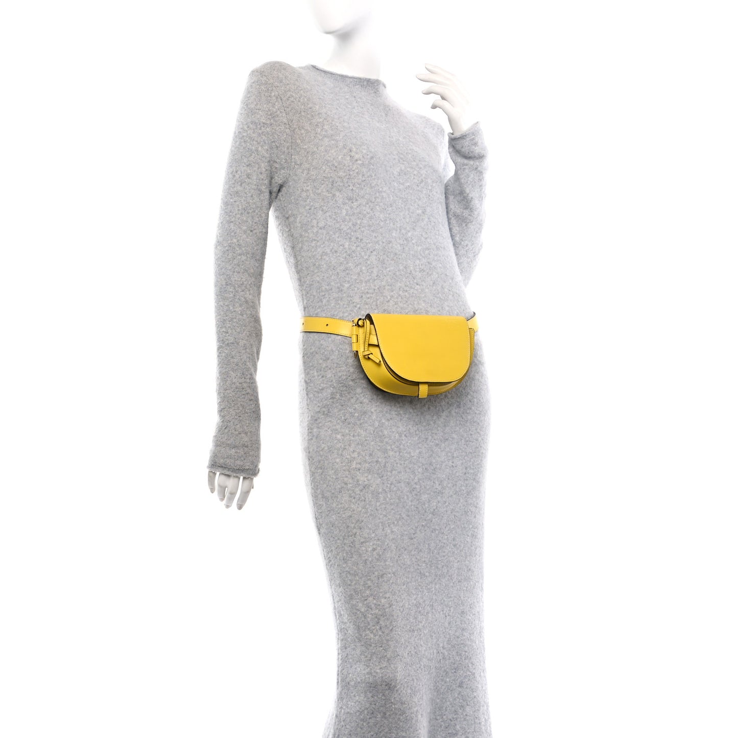 Calfskin Mini Gate Belt Bag Yellow