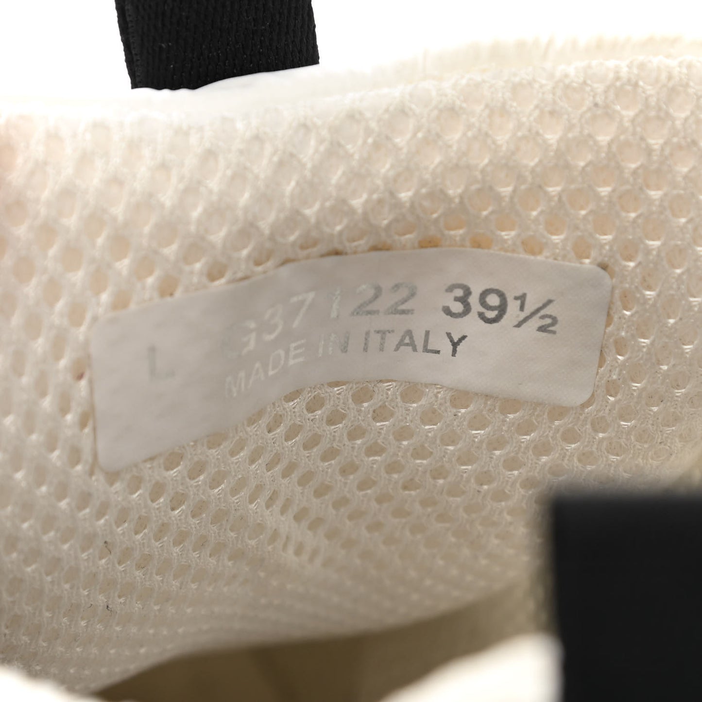 Nylon Suede Calfskin CC Sneakers 39.5 White Dark Grey